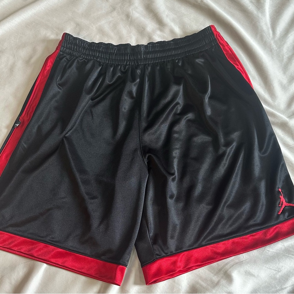 Jordan Black & Red Basketball Shorts XXL Athletic Gym Streetwear